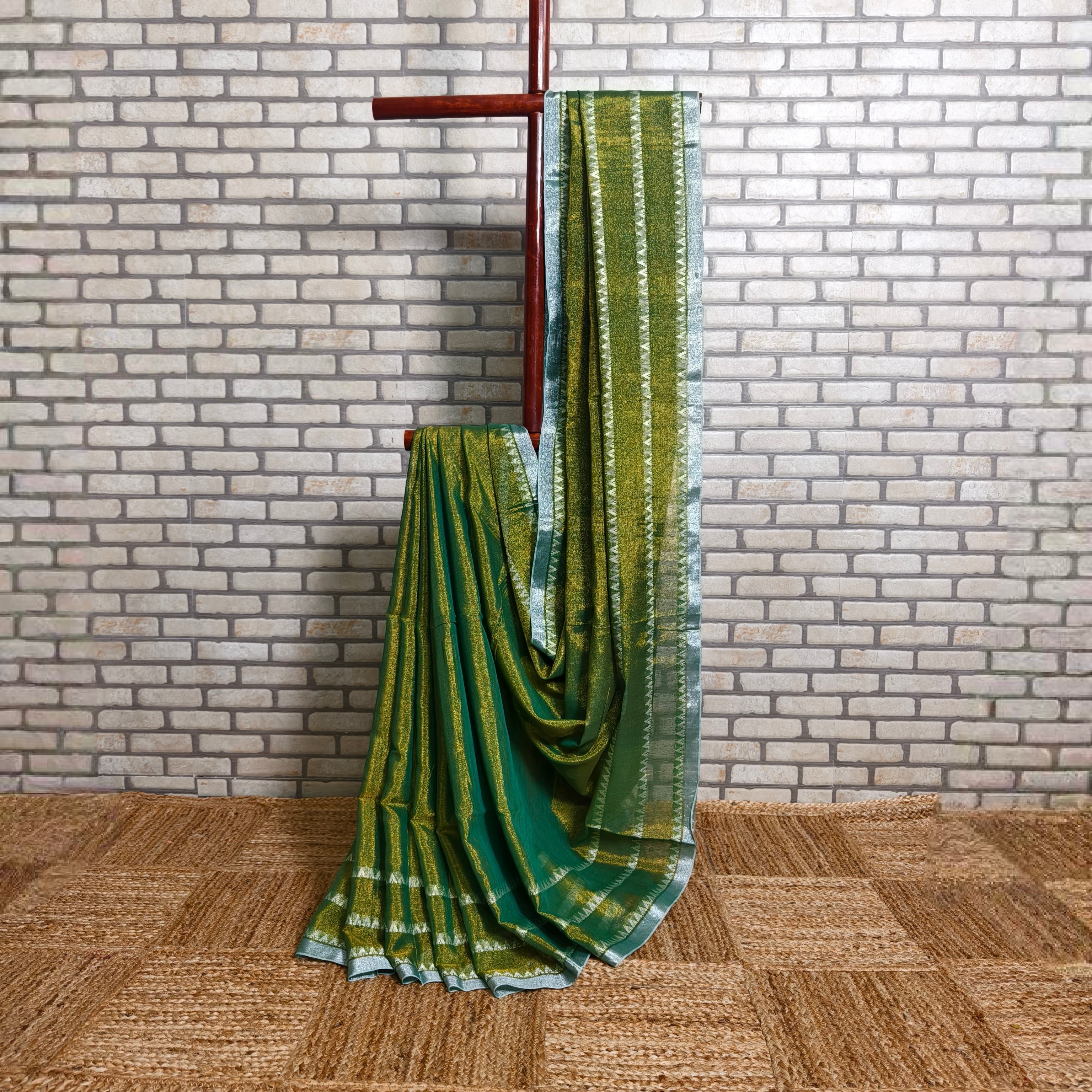 Mehendi Linen Saree