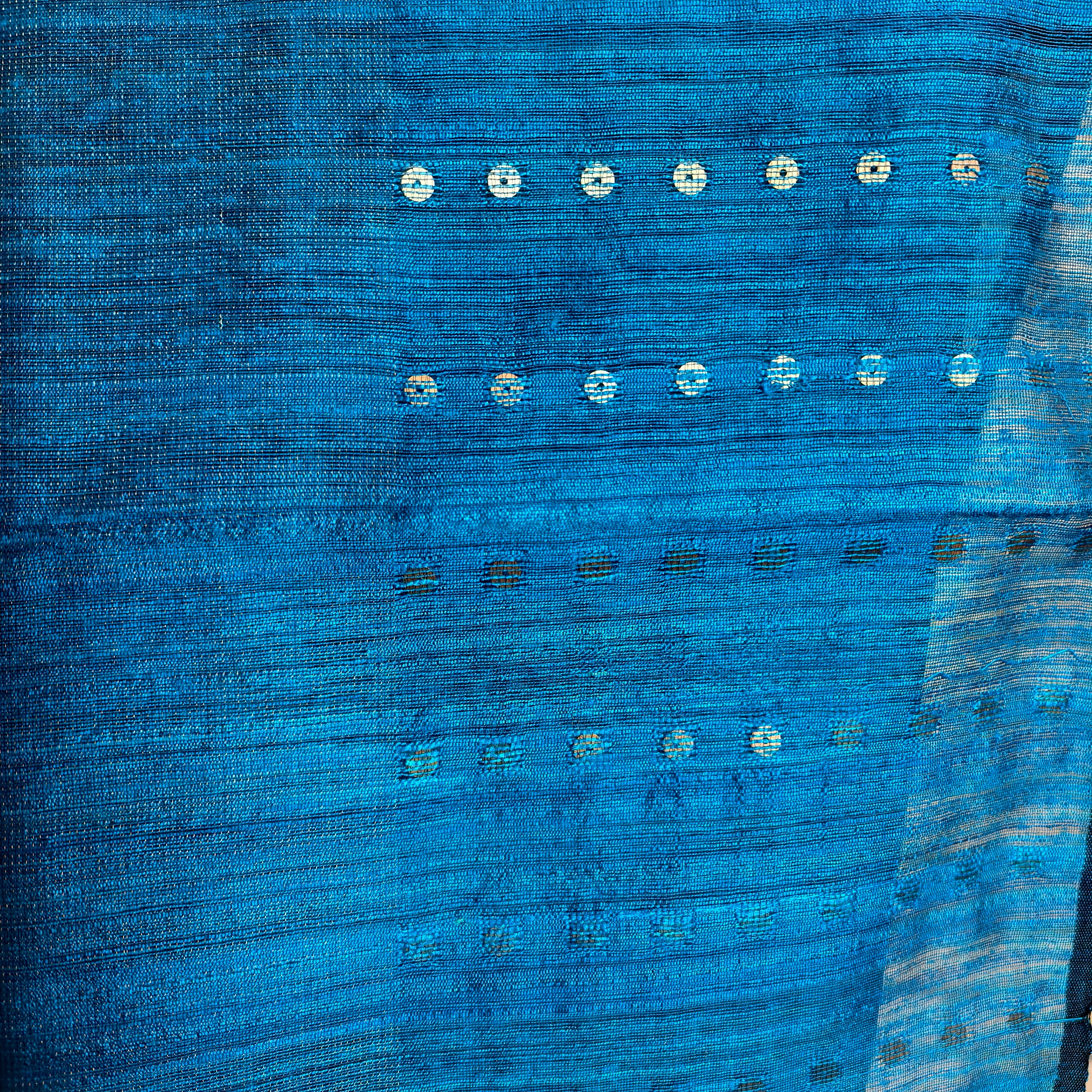 Vibrant Blue Double Weaved Matka Silk Saree