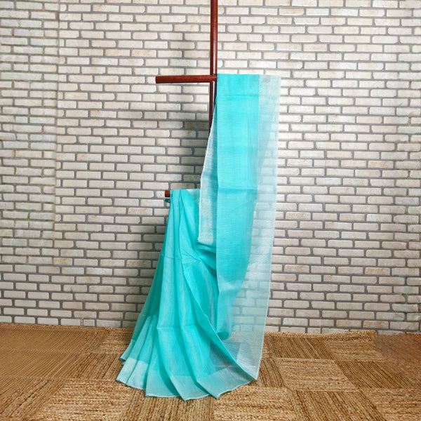 Faint Green Resham Silk Saree