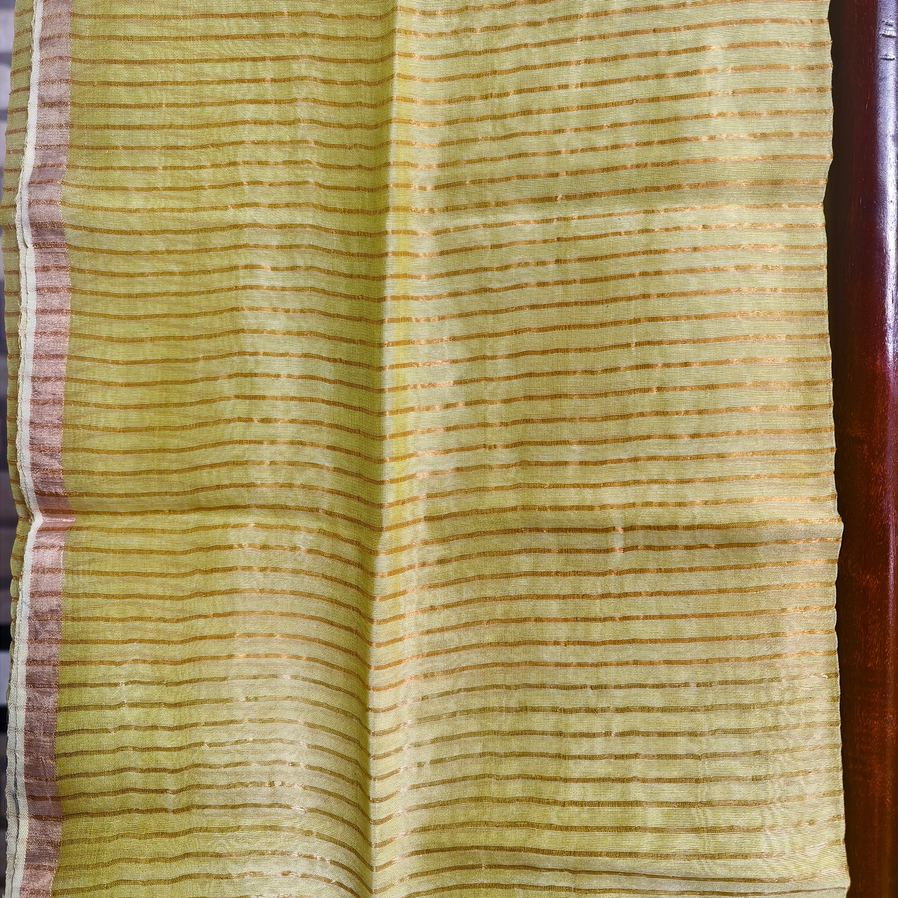 Vibrant Yellow Resham Silk Saree