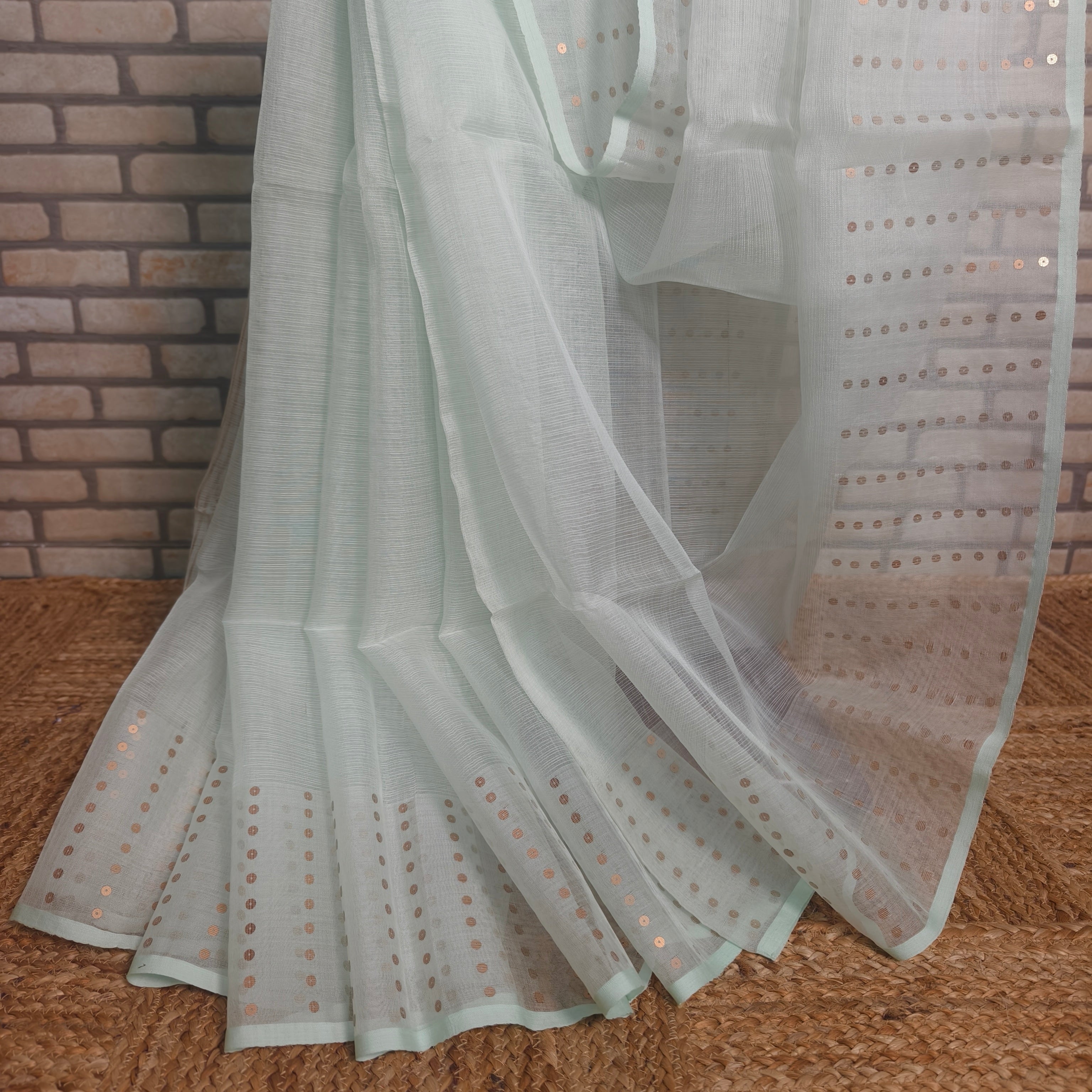 Laurel Green Resham Silk Saree