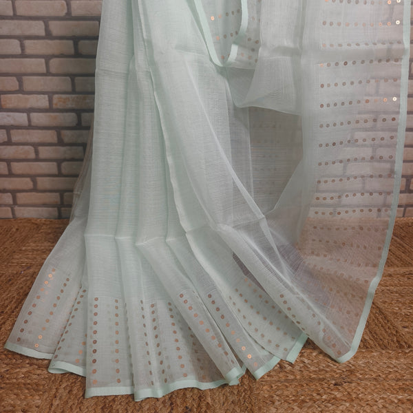 Laurel Green Resham Silk Saree