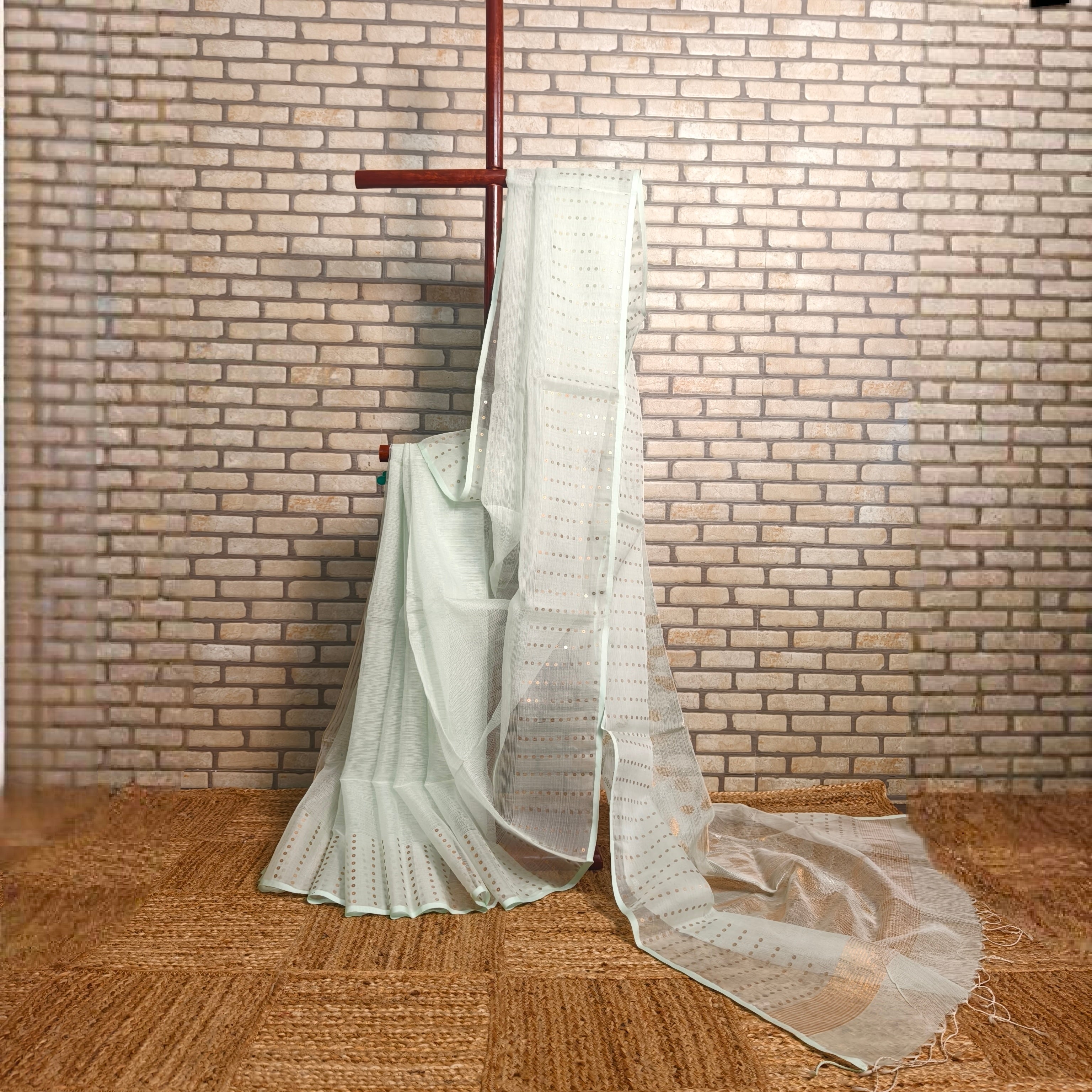 Laurel Green Resham Silk Saree