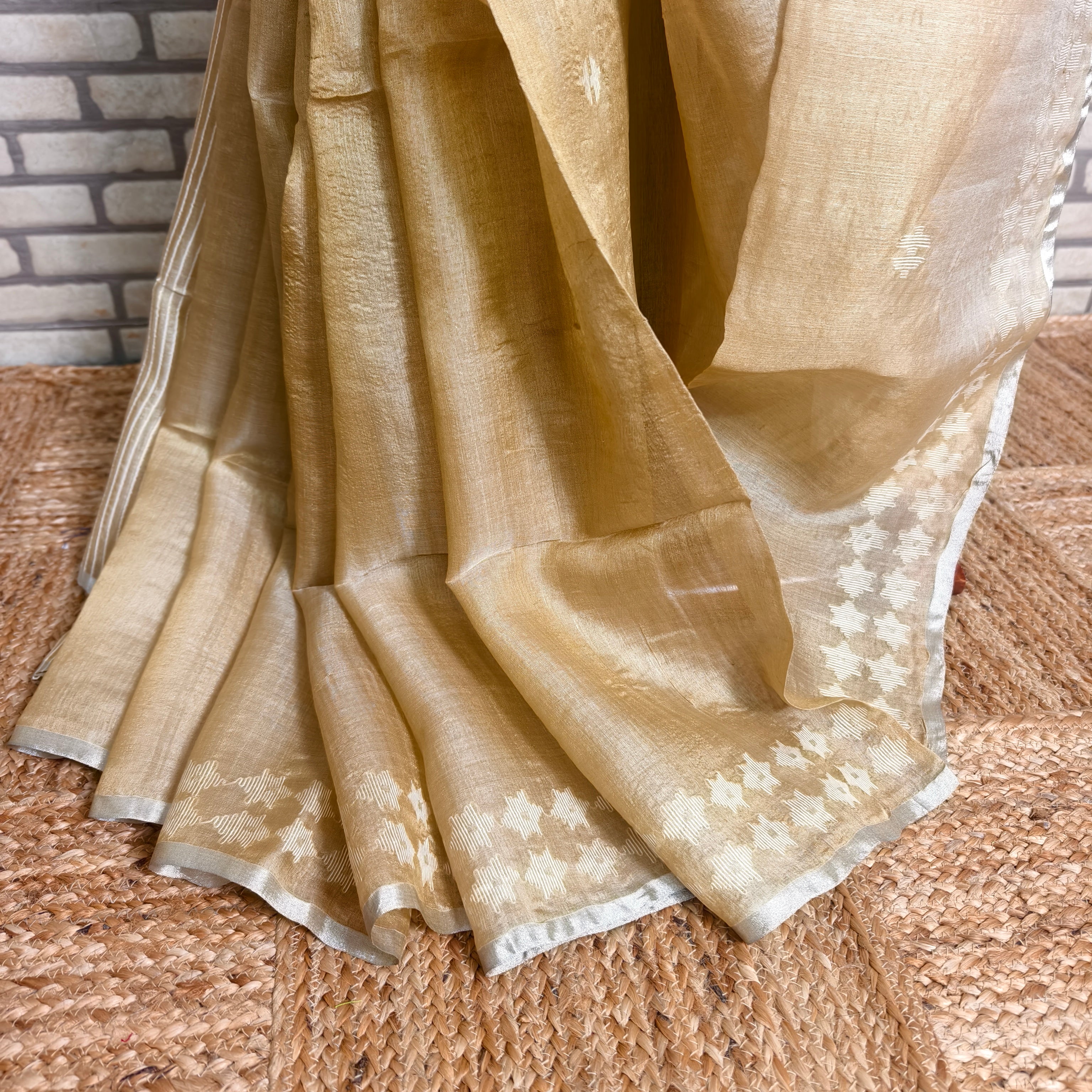 Pure Tussar Resham Silk Saree