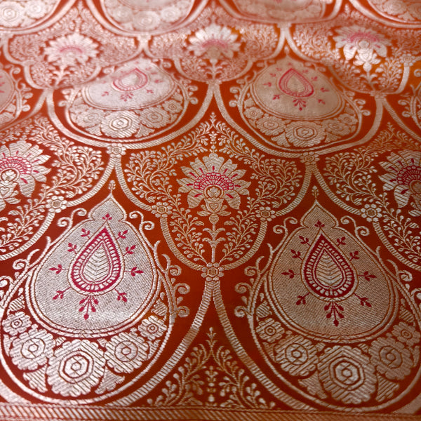 Mustard Beige Mashru Silk Saree