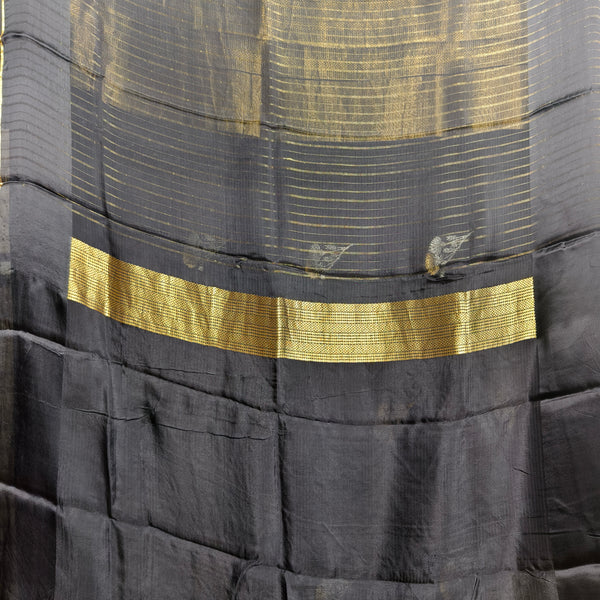Black Manipuri Kota Saree