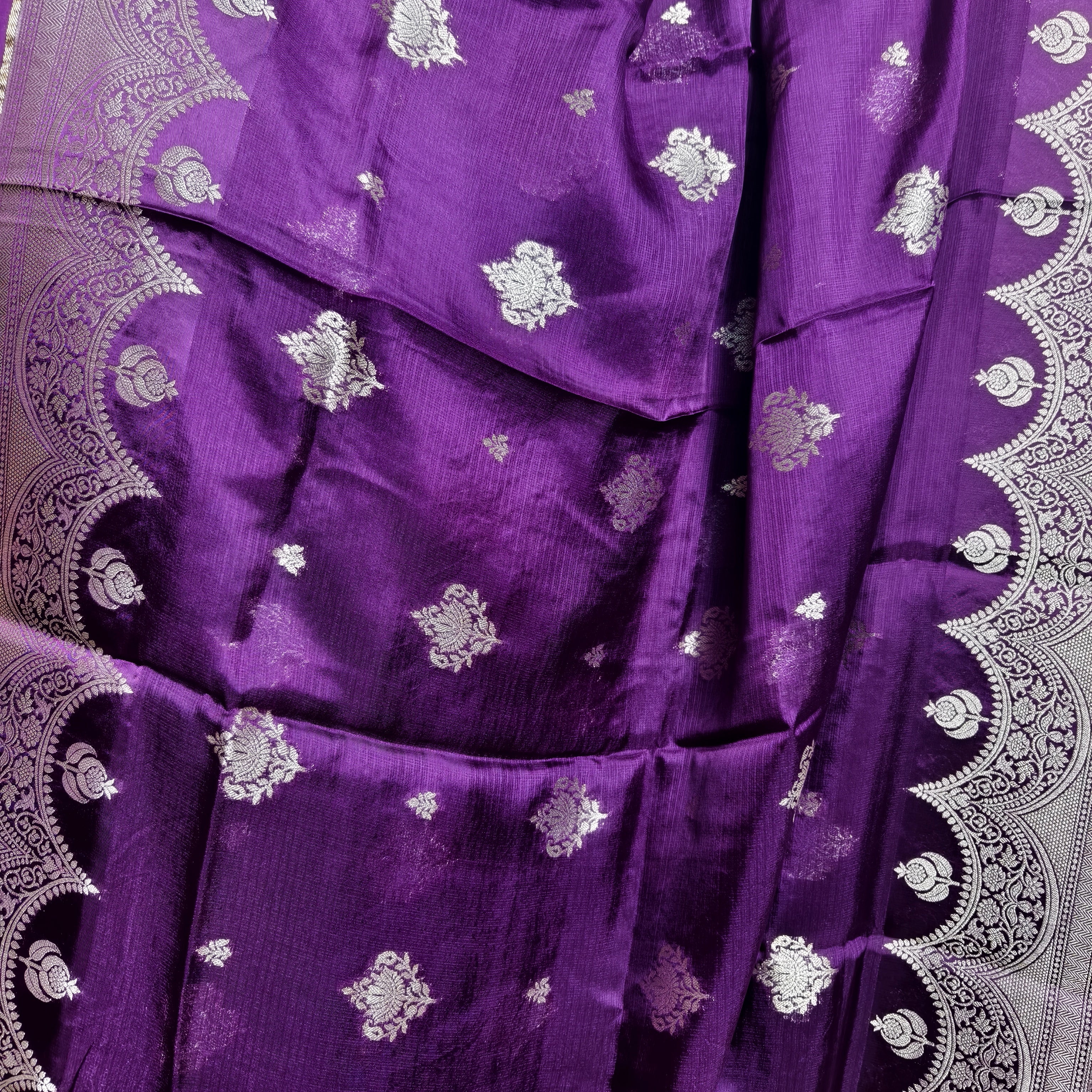 Purple Manipuri Kota Saree