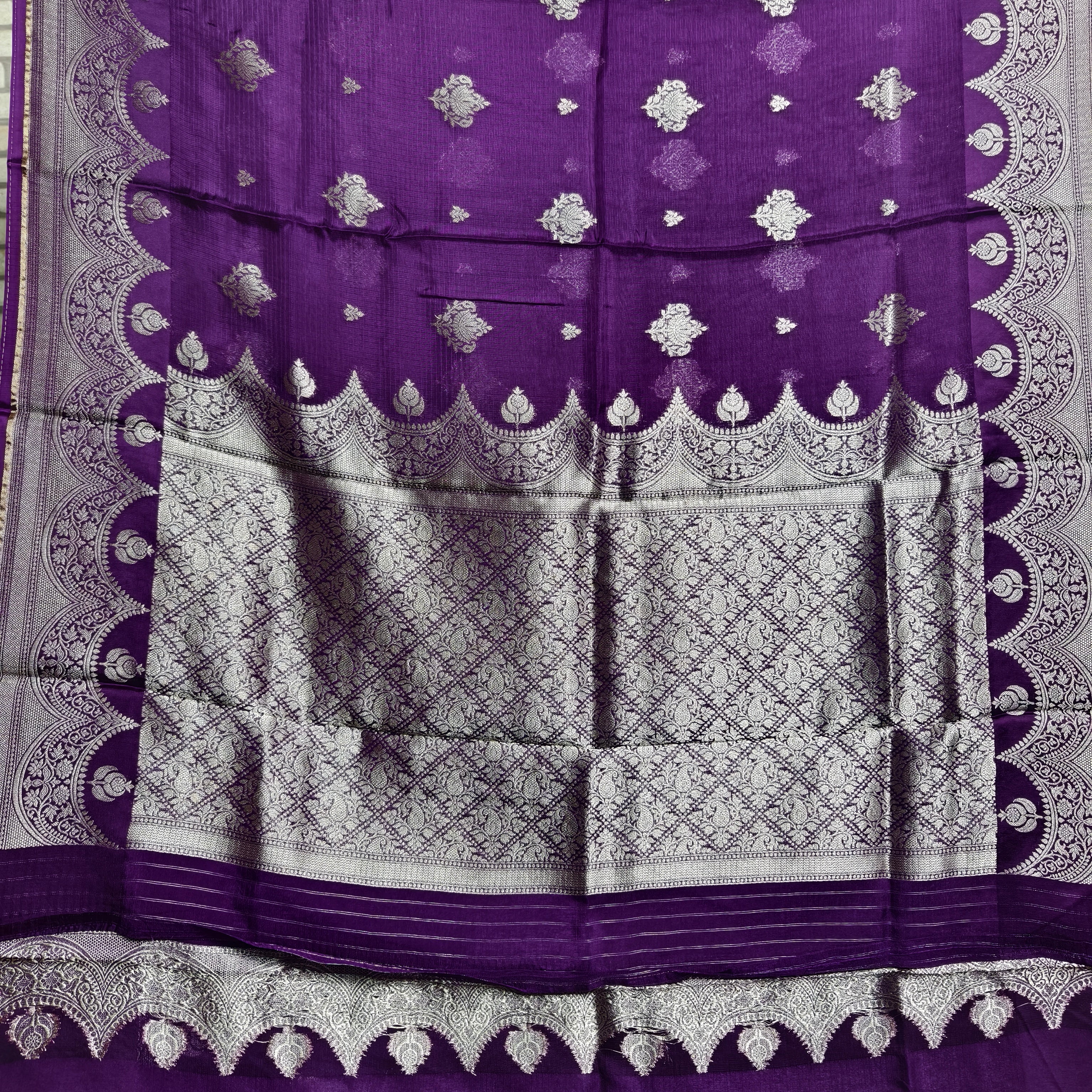 Purple Manipuri Kota Saree