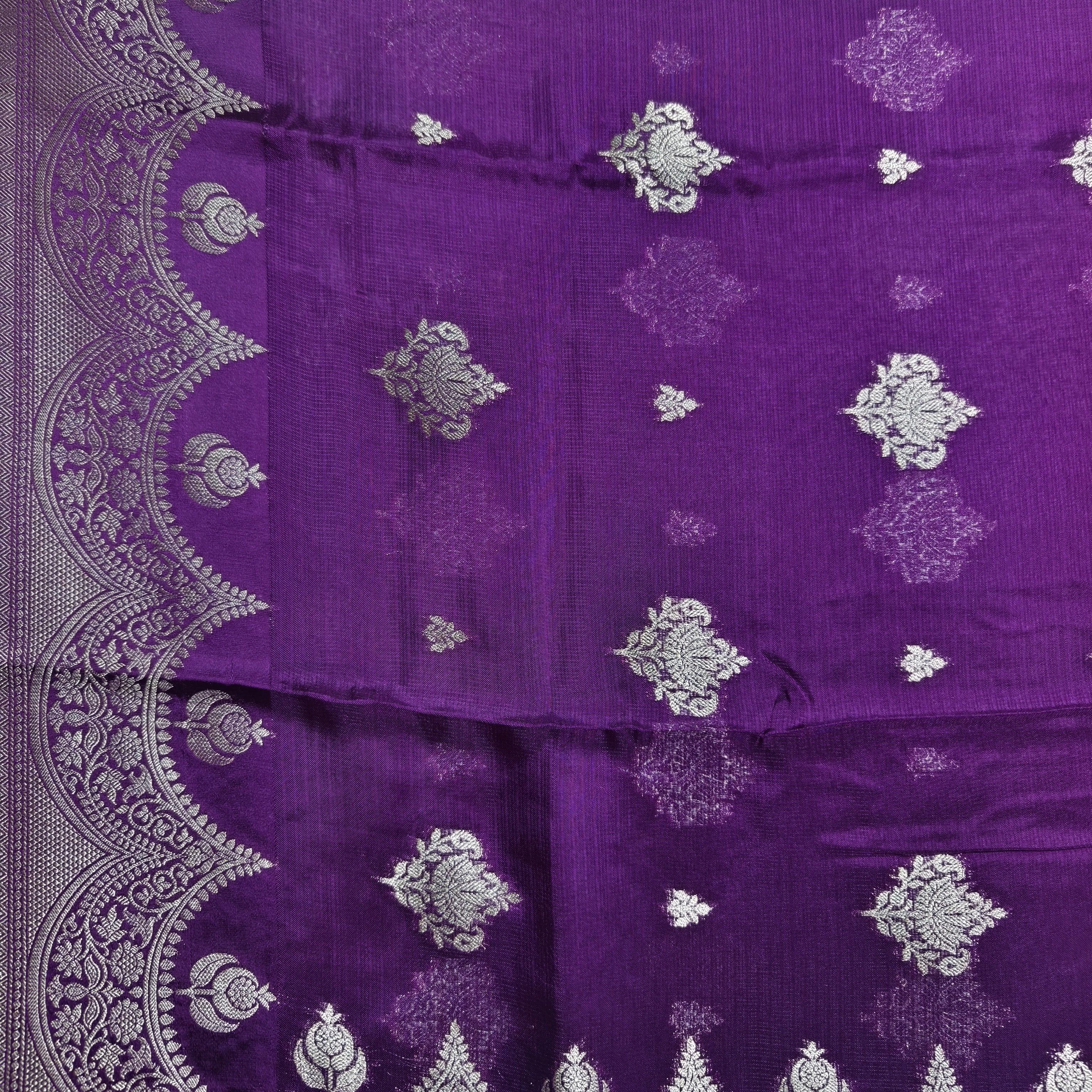 Purple Manipuri Kota Saree