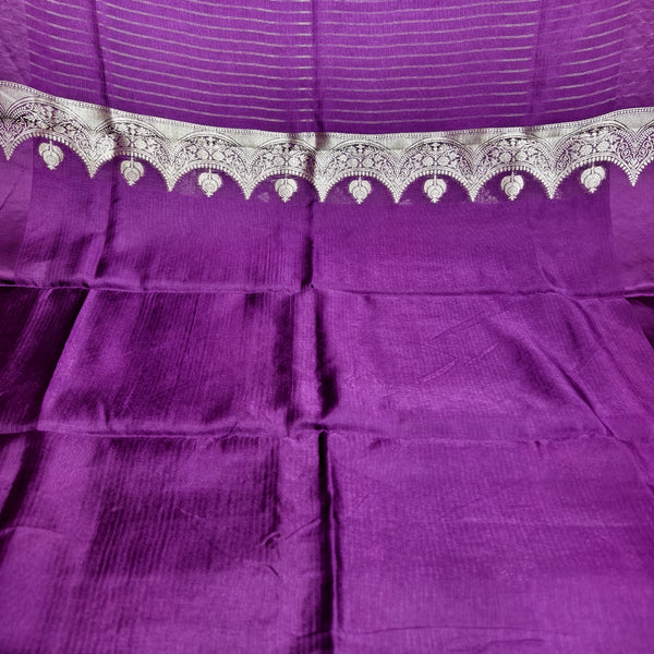 Purple Manipuri Kota Saree