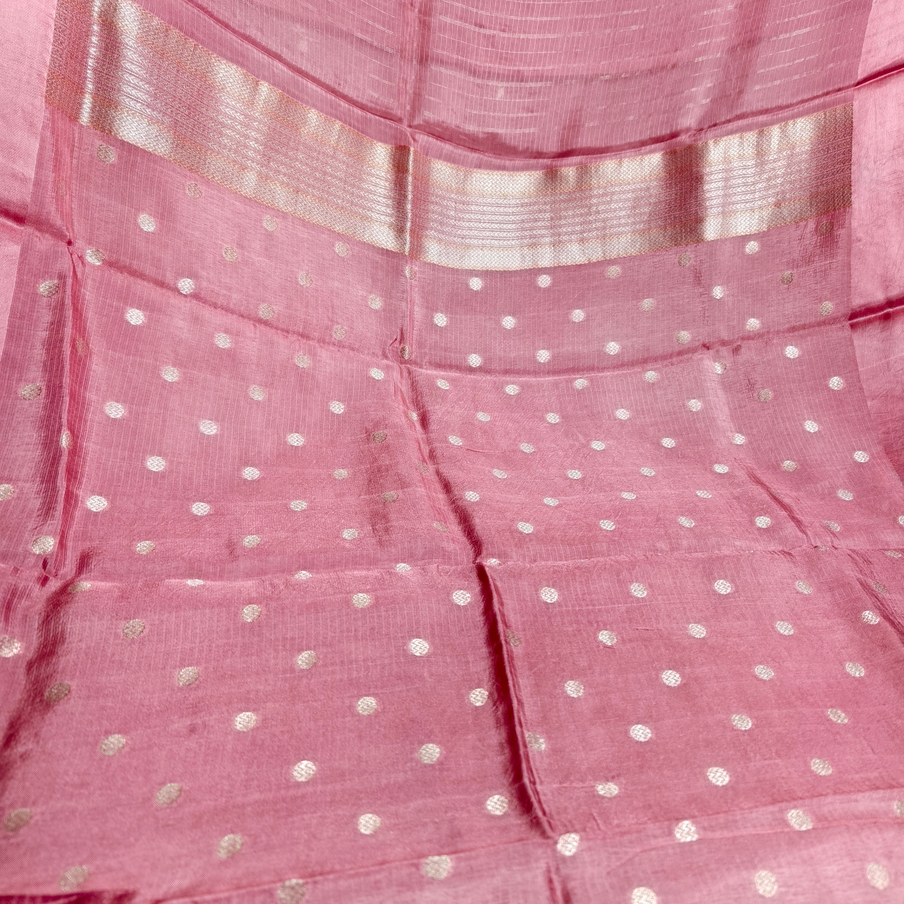 Baby Pink Manipuri Kota Saree