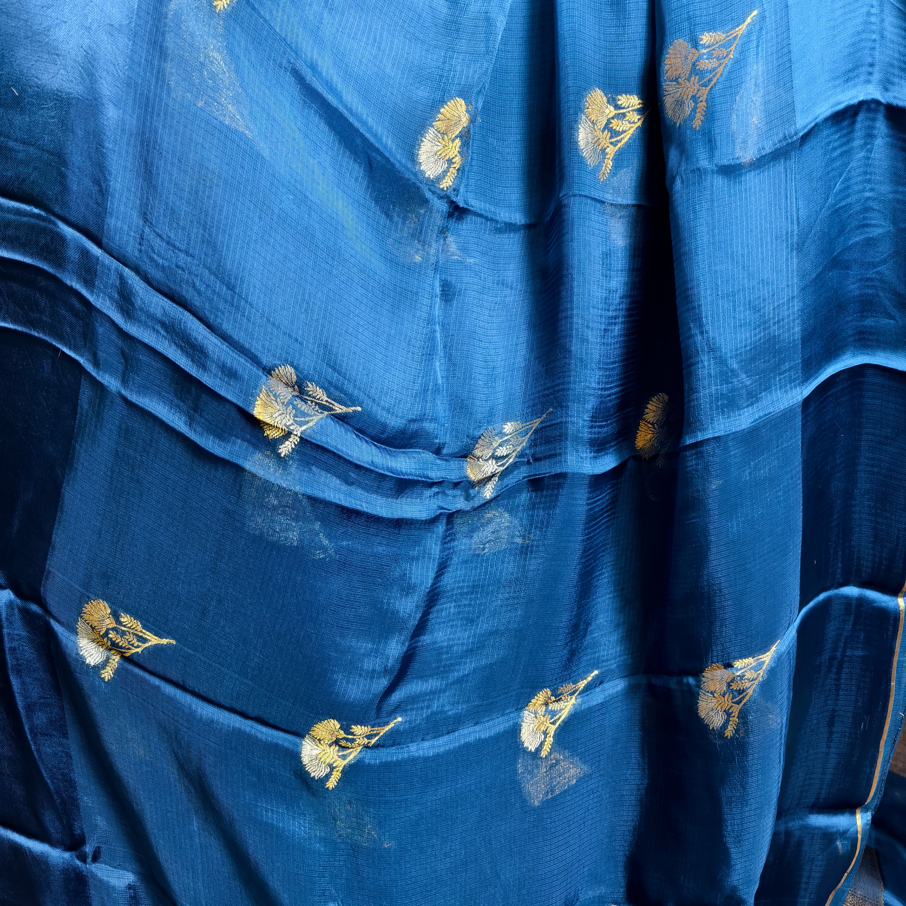 Royal Blue Manipuri Kota Saree