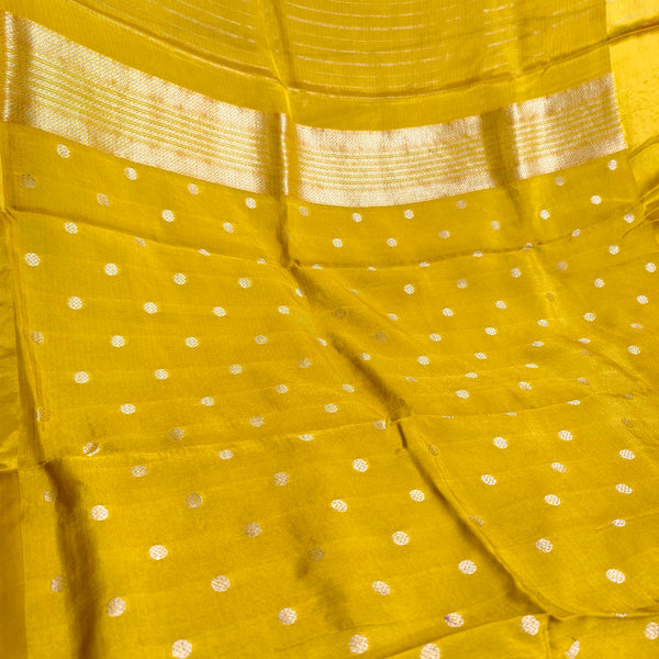 Mustard Manipuri Kota Saree