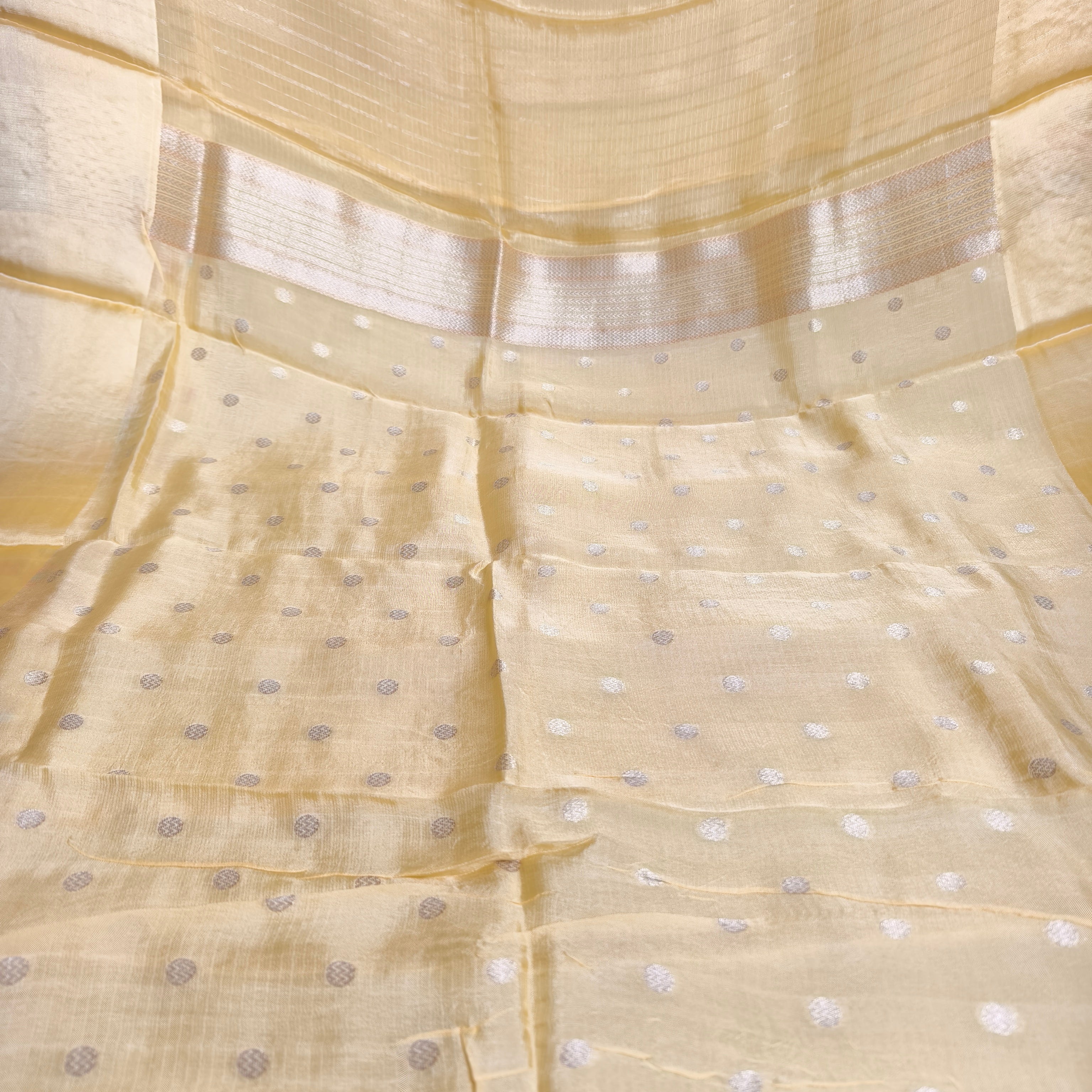 Butter Yellow Manipuri Kota Saree