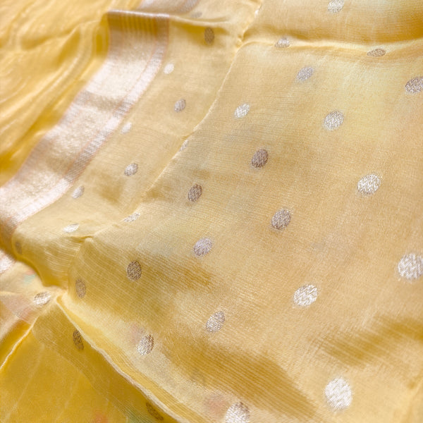 Butter Yellow Manipuri Kota Saree