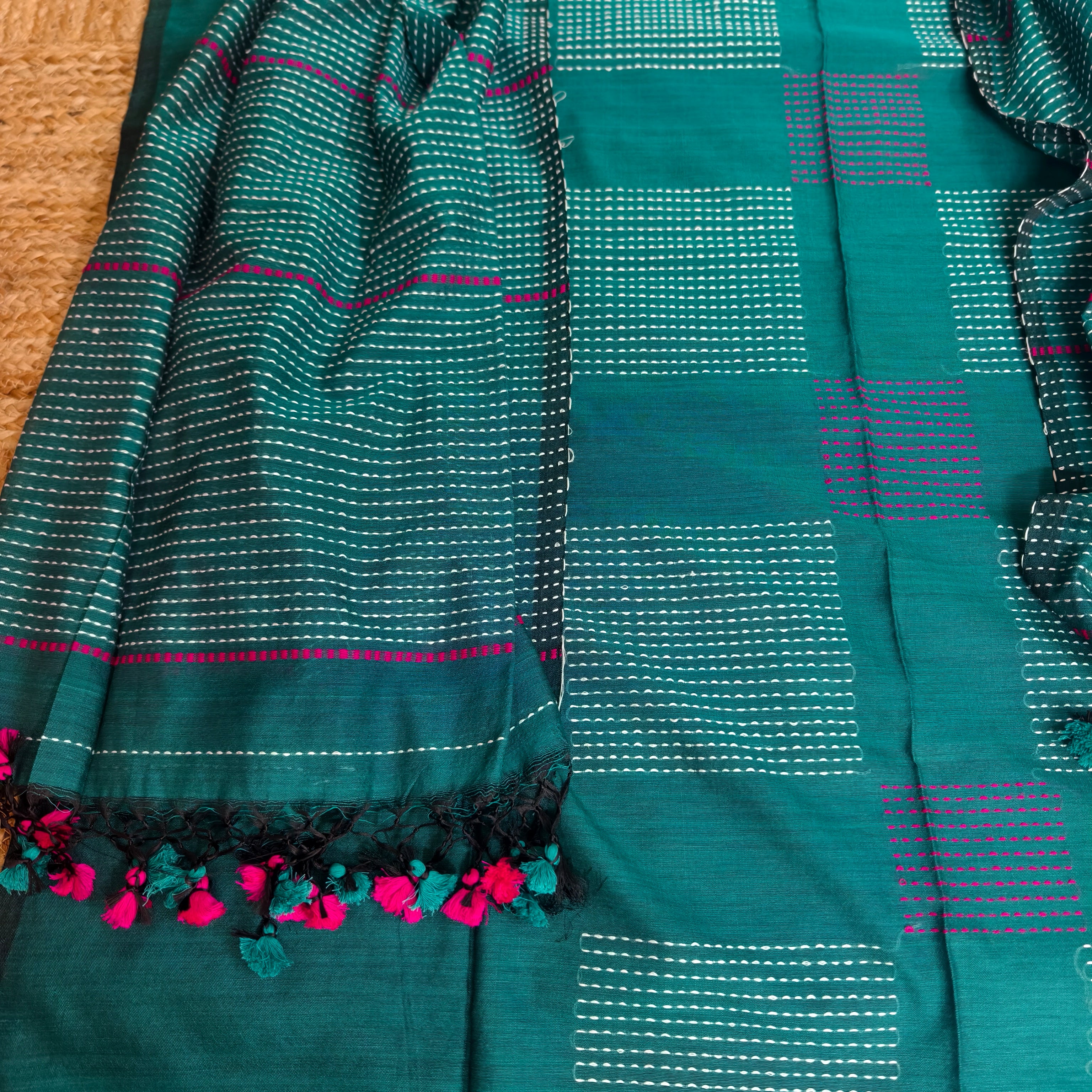 Green kurta dupatta set