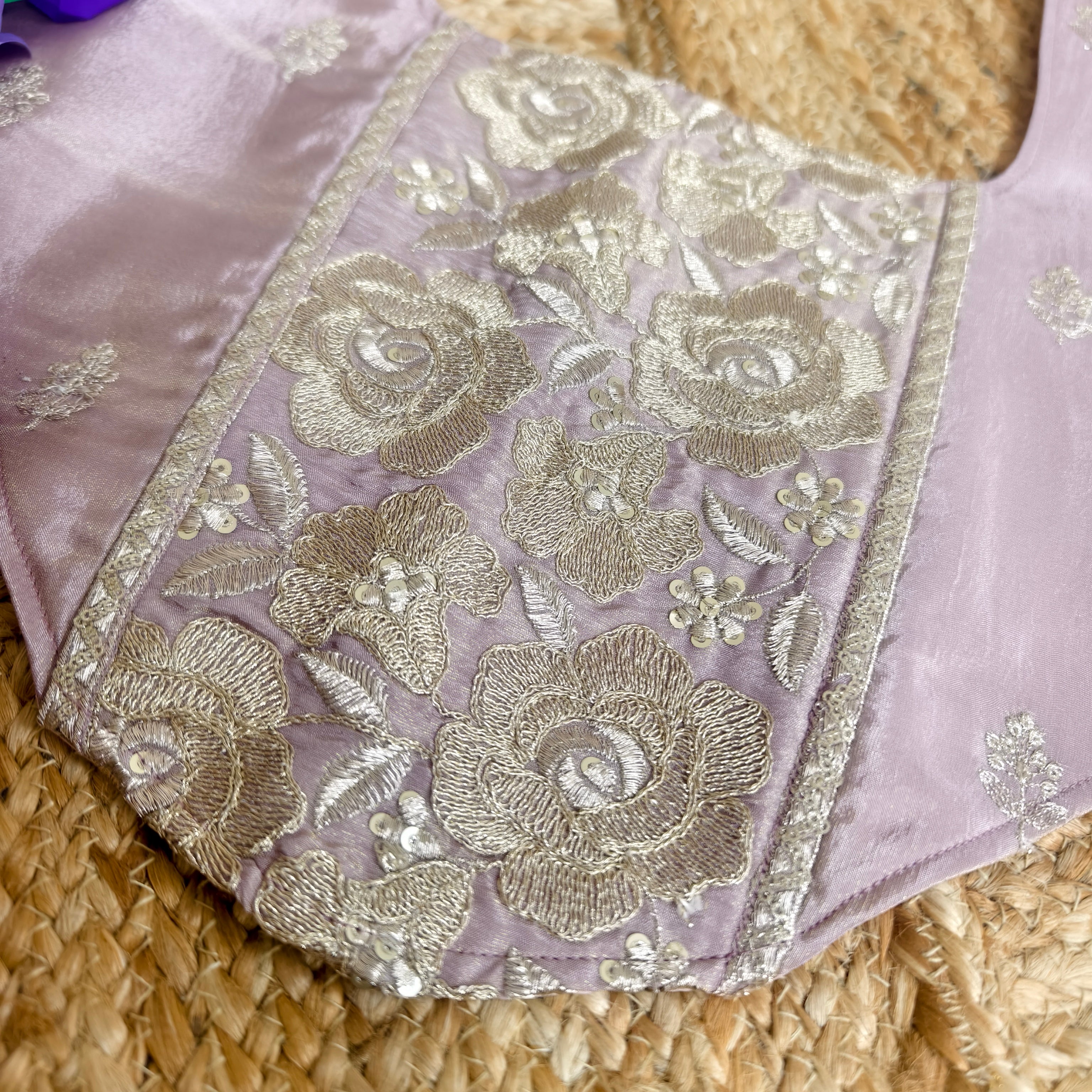 Onion pink embroidered blouse corset size 34