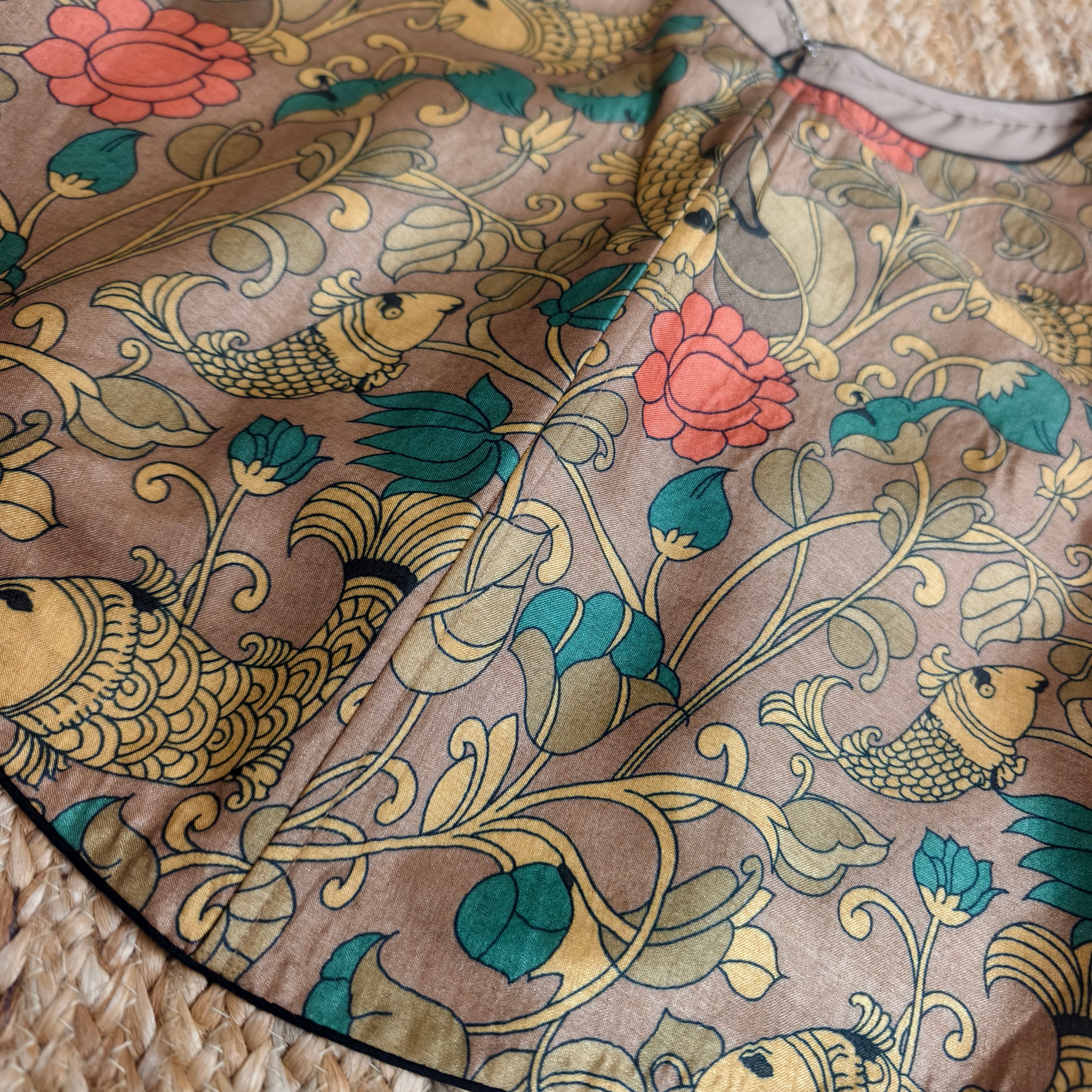 kalamkari sleeveless corset with back keyhole size 40