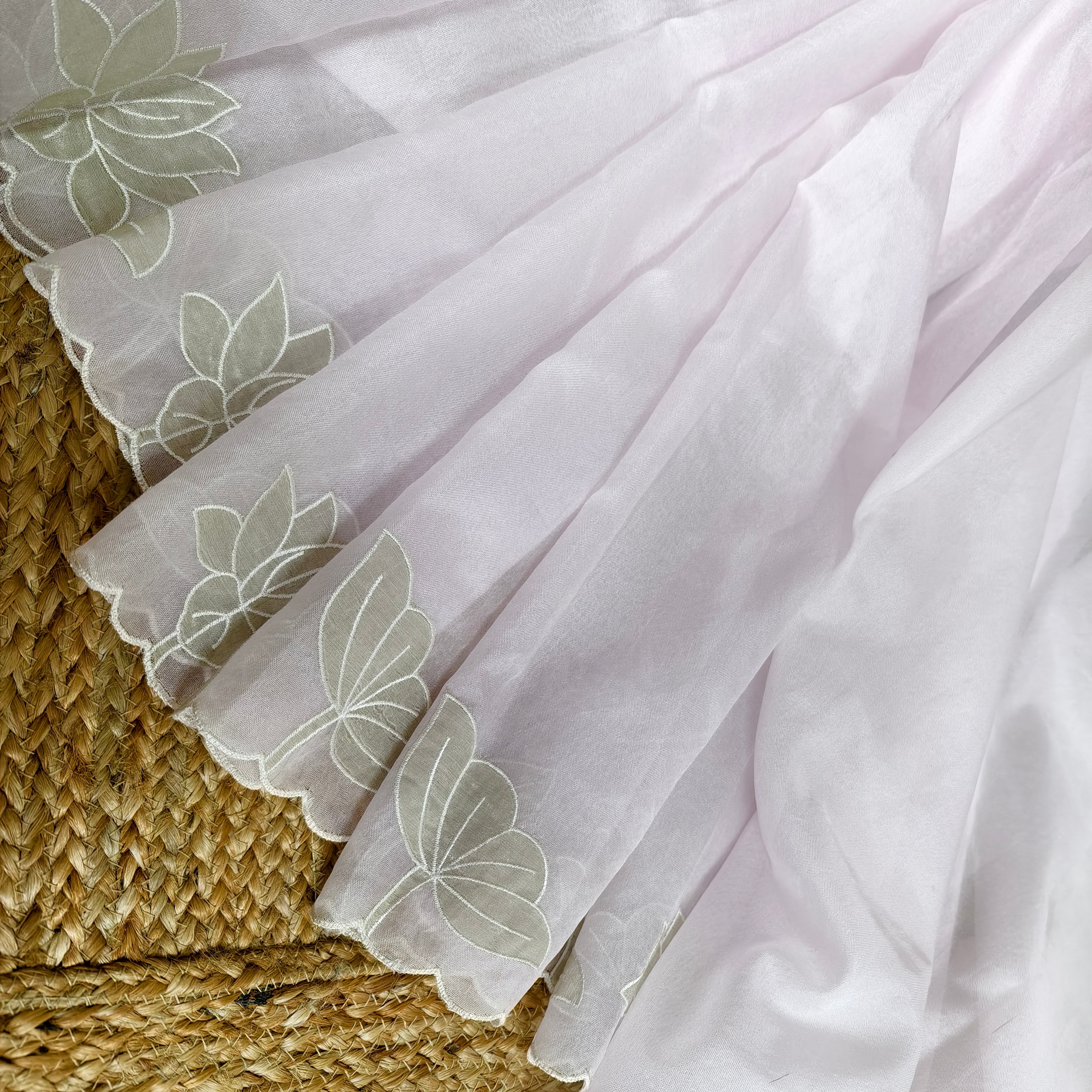 Baby Pink Organza Saree