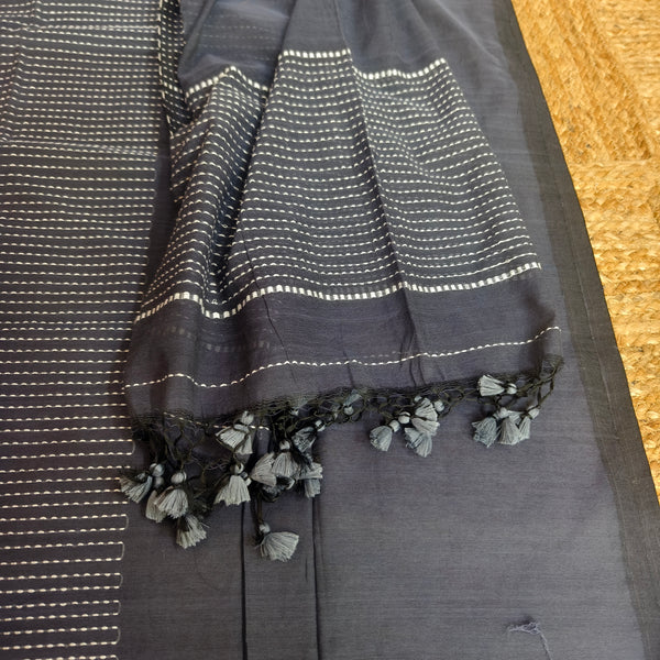 Grey Cotton Kurta Dupatta Set