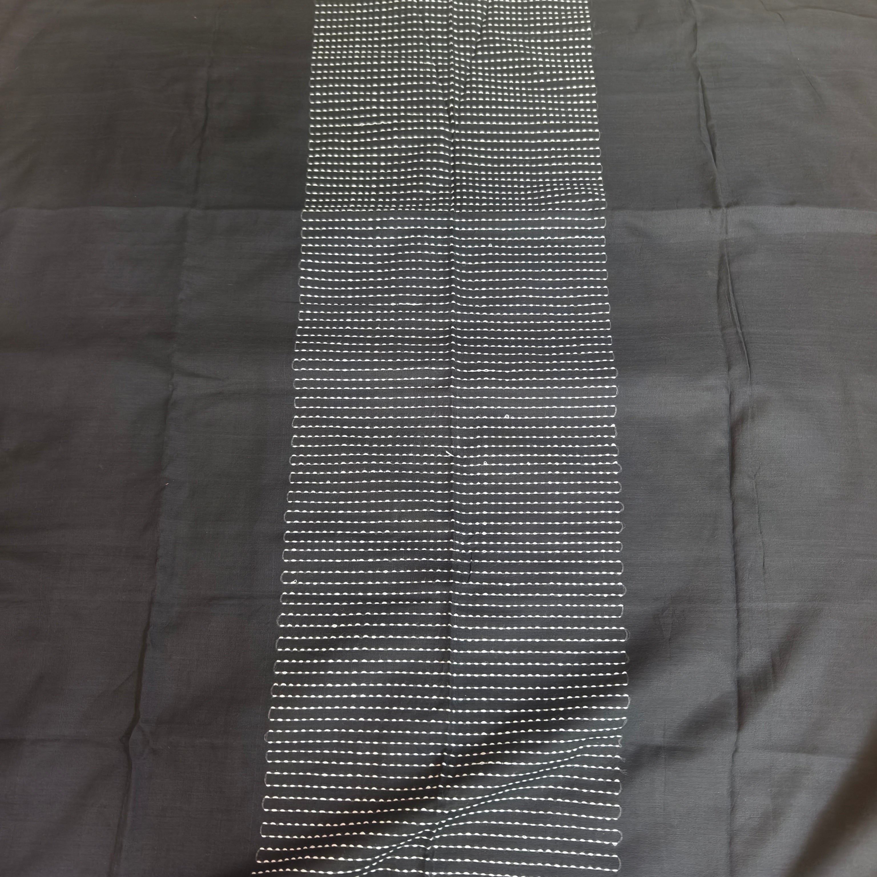 Black and White Kurta Dupatta Set